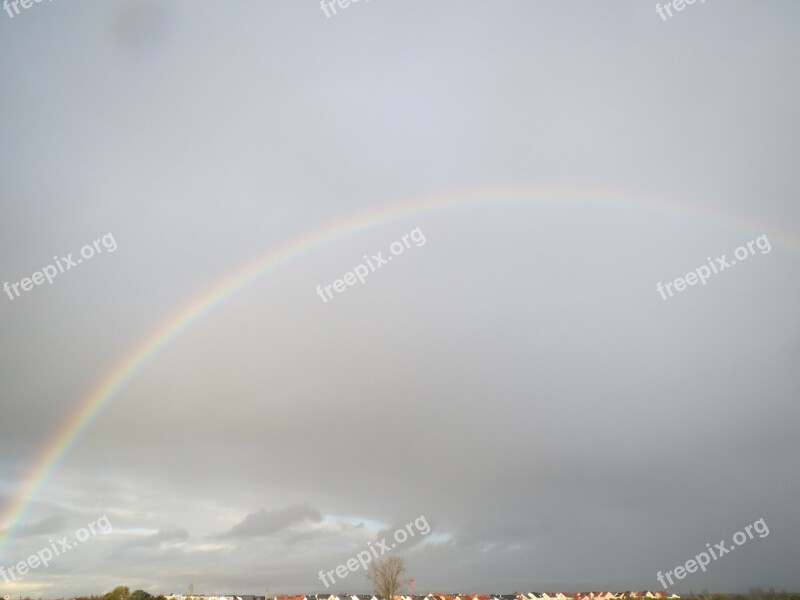 Rainbow Colorful Scenic Effect Landscape