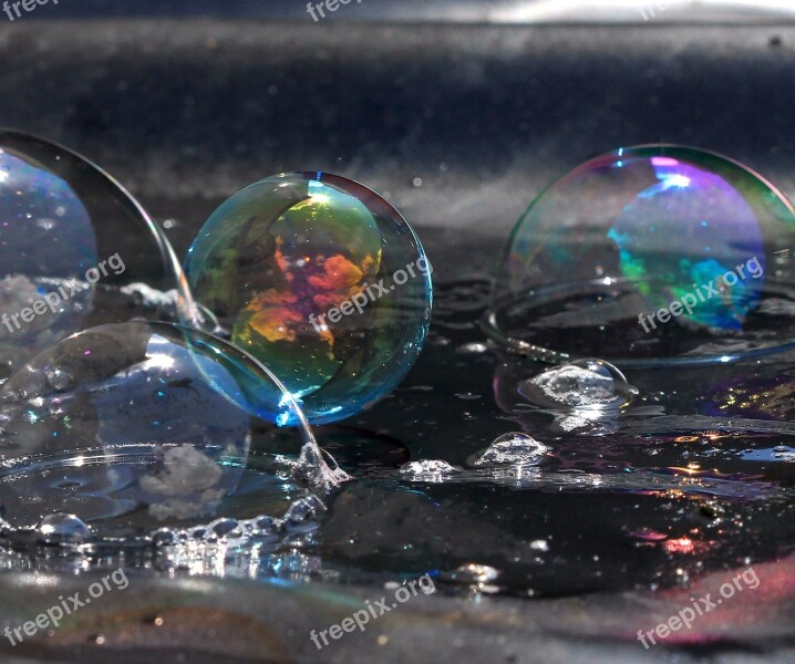 Soap Bubbles Bubbles Soap Colors Lightness