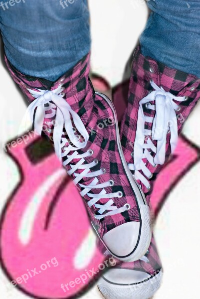 Converse High Top Tennis Shoes Fun Fashion