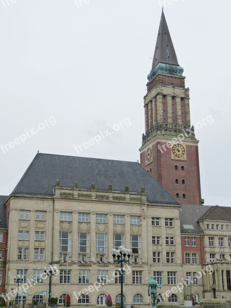 Kiel Mecklenburg Town Hall Tower Clock