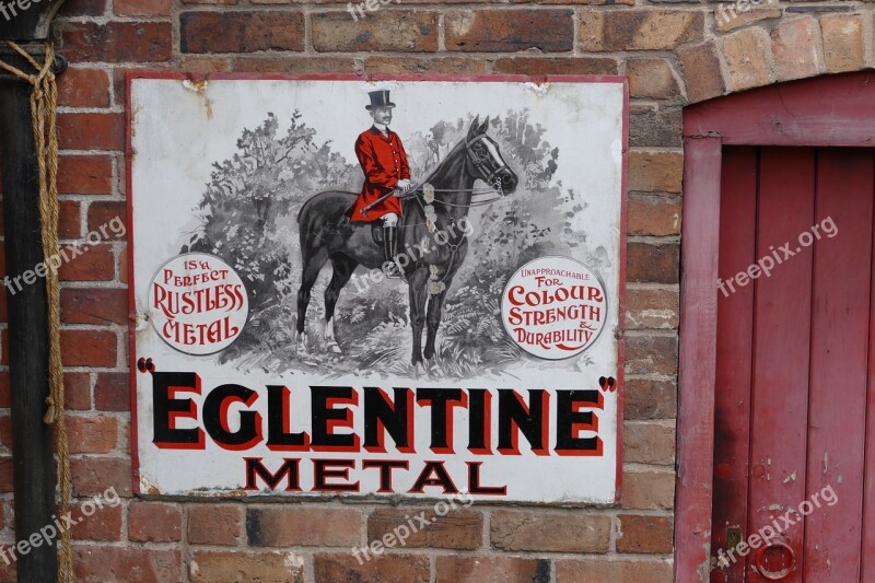 Sign Metal Design Old Retro