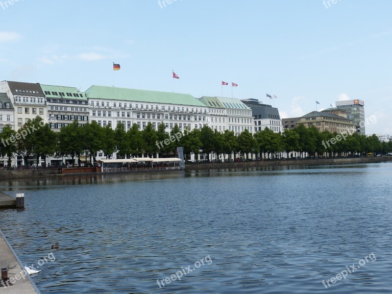 Hamburg Hanseatic City Architecture Alster Binnenalster