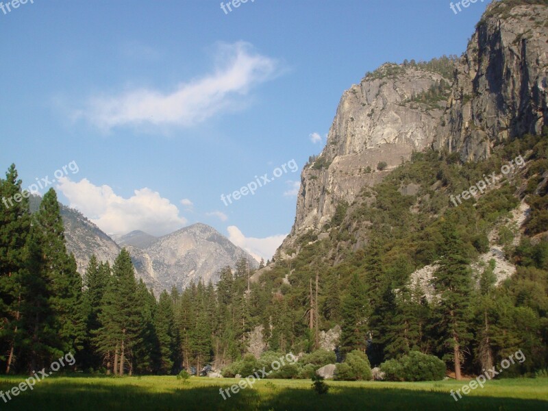 Kings Canyon California Zumwalt Meadow Meadow Landscape