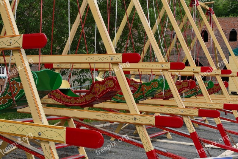 Vintage Fairground Swing Ride Carnival