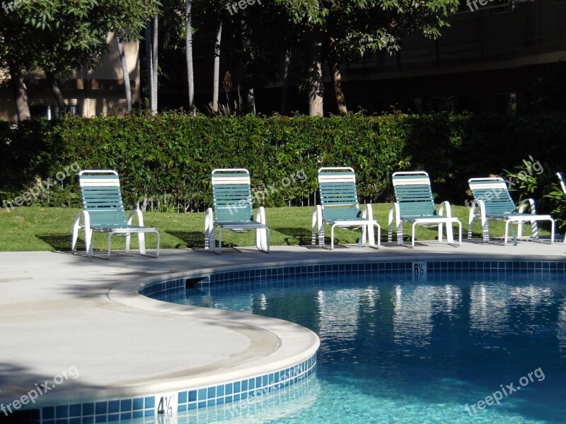 Summer Pool Chairs Water Swimming