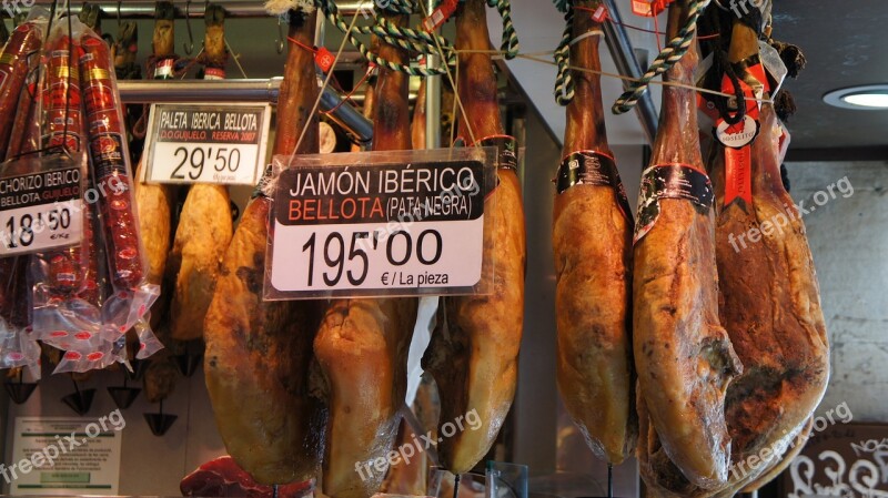 Barcelona Market Ham Farmers Local Market Eat