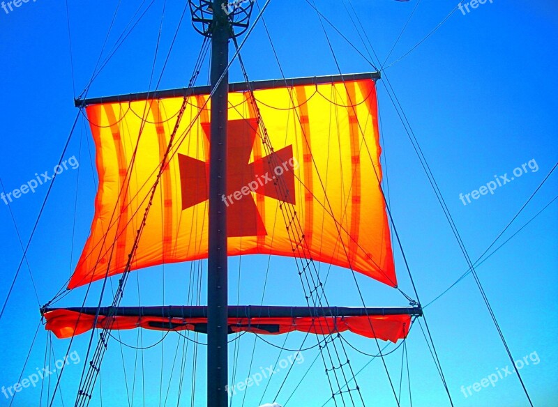 Sail Ship Sailing Vessel Hoisted Rigging