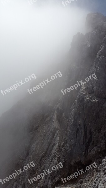 Watzmann East Wall Steep Wall Rock Berchtesgadener Land