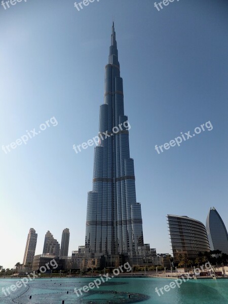 Burj Khalifa Dubai Skyscraper Architecture Free Photos