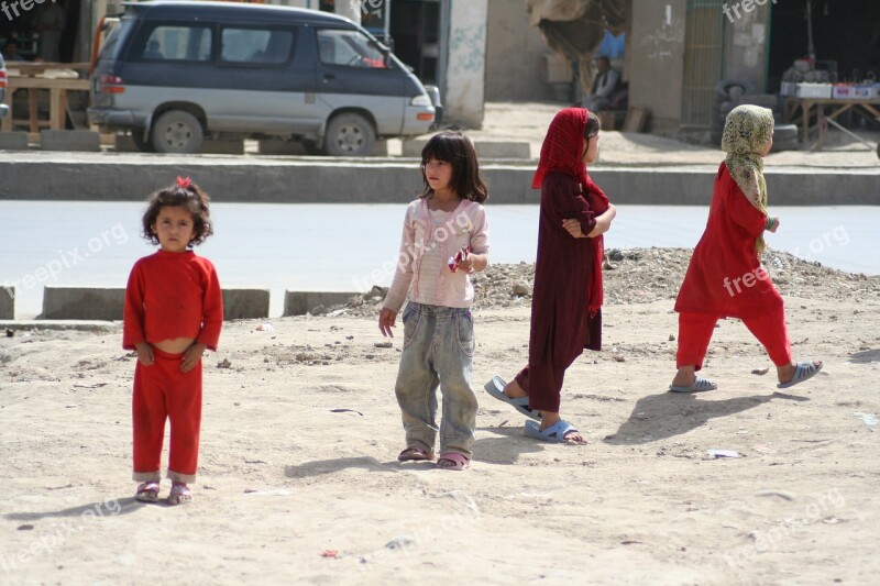 Afghan Kids Children Poor Poverty