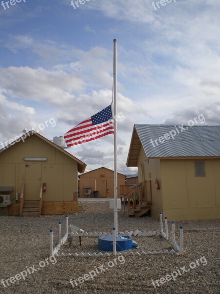 Flag Mast Pole Waving Patriotism