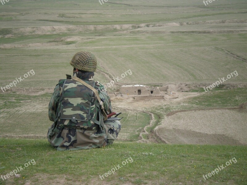 Afghan Soldier Military Army Afghanistan