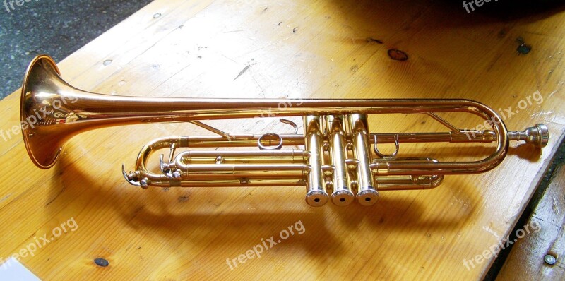 Trumpet Musical Instrument Brass Wind Instrument Free Photos