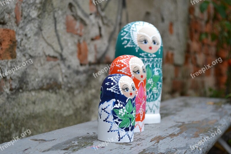 Matrioska Figurines Russian Toy Souvenir