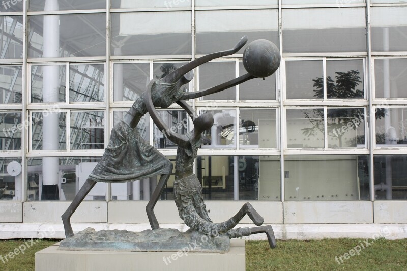 Sculpture Modern Building Sport Inside