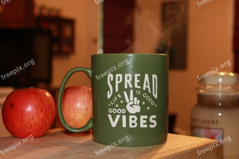 Breakfast Coffee Mug Steam Hot