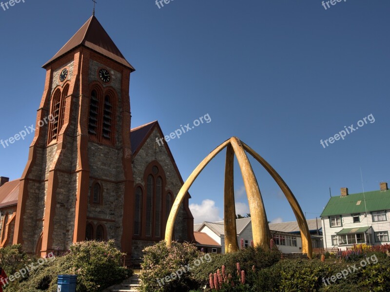 Falkland Church Whale Ribs Free Photos