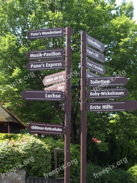 Directory Panorama Park Theme Park Signs Away