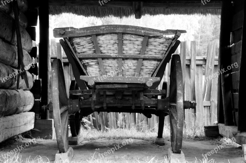 Poland Malopolska Kolbuszowa Open Air Museum Wagon