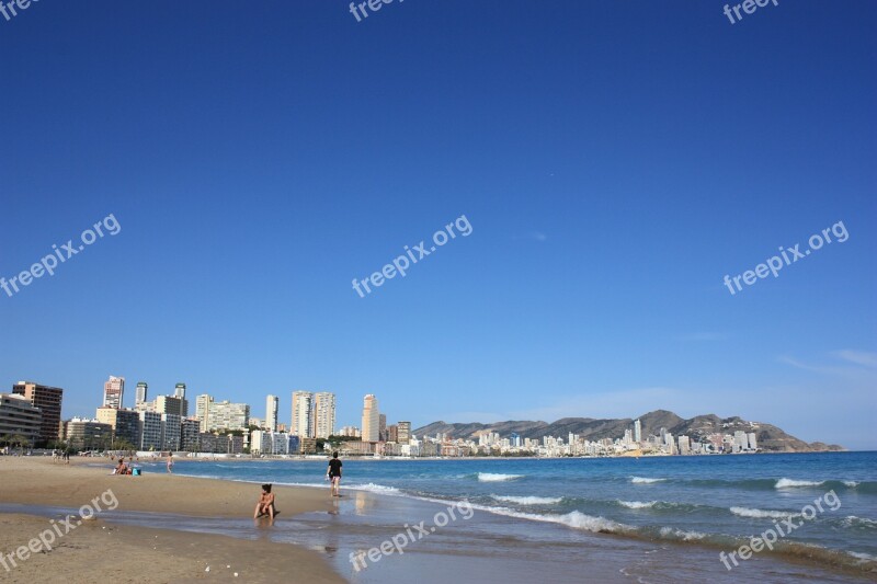 Benidorm Beach Spain Free Photos