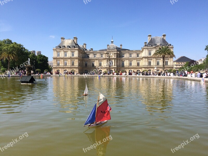 Paris Luxembourg Garden Senate Free Photos