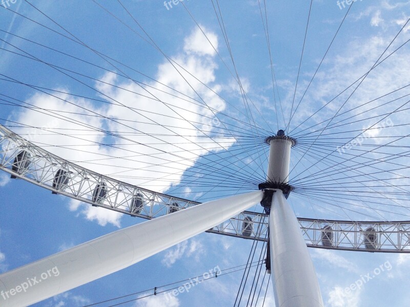 Ferris Wheel London Eye Landmark Sky Cities