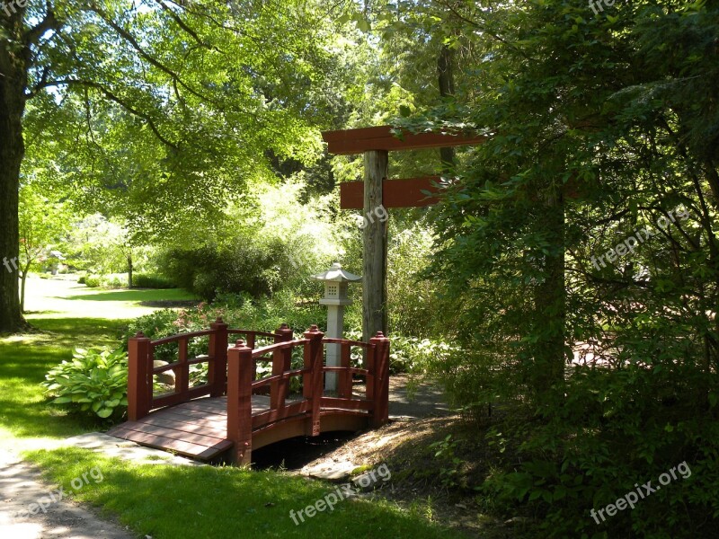 Red Bridge Path Gate Gateway