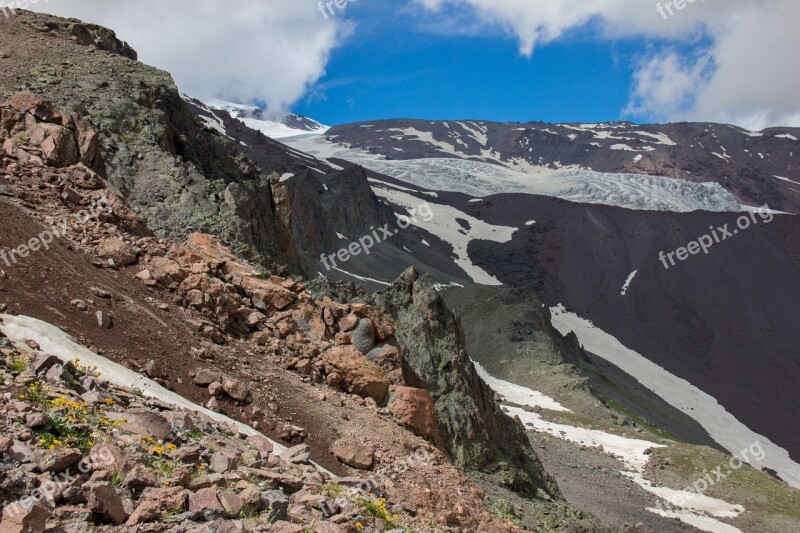 Elbrus Region Mountains Elbrus The Caucasus Northern Caucasus