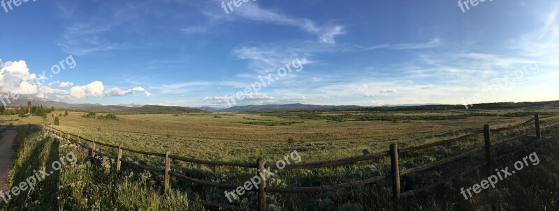 Panoramic Mountain Nature Landscape Scenic