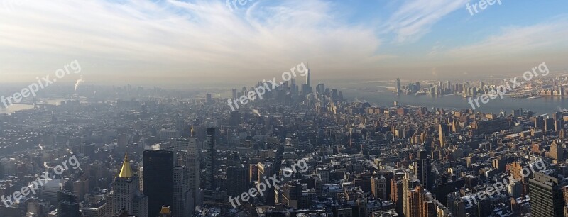 New York Skyscraper Big Apple Manhattan Big City