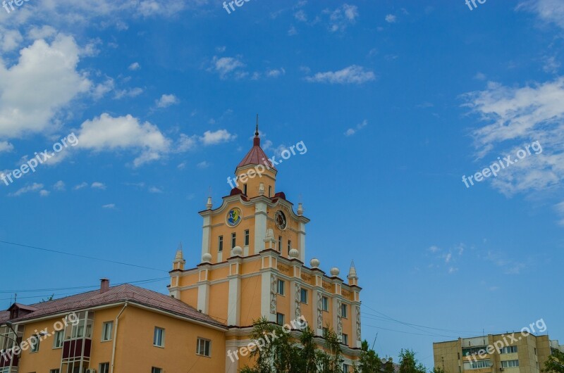 Chapel Clock Kostanay Kazakhstan City Square