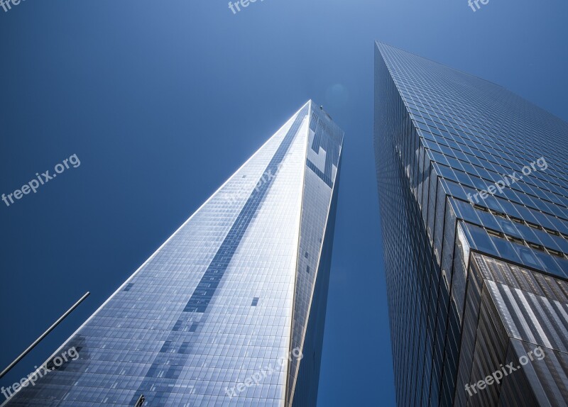 Torres Skyscraper Sky Clouds Blue