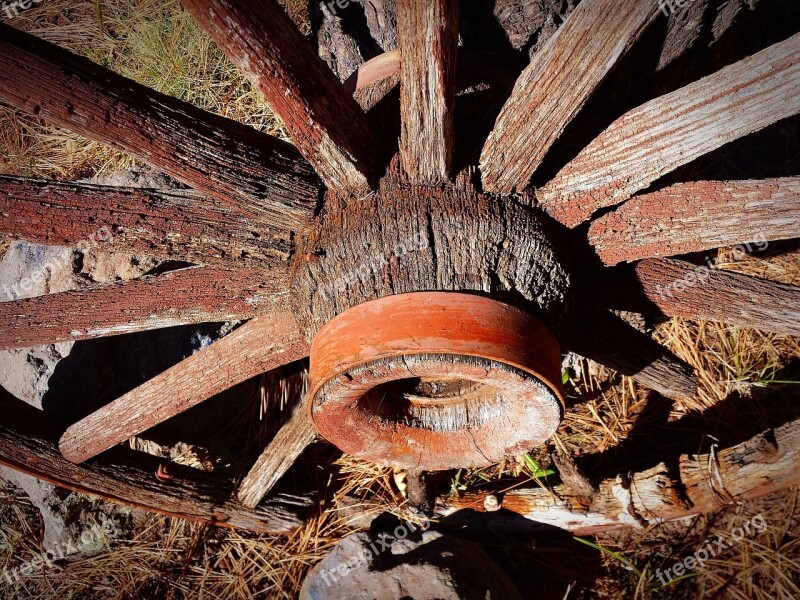 Wagon Wheel Antique Western Old Wheel