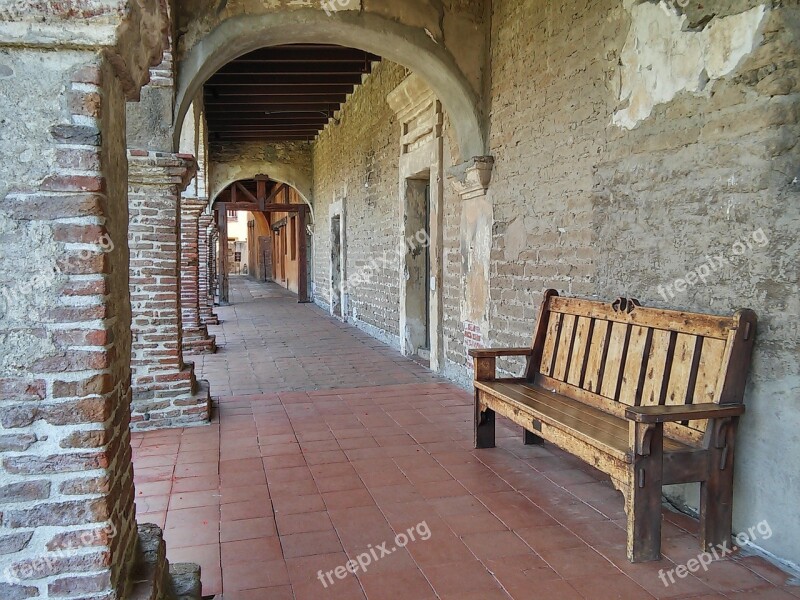 California Mission San Juan Capistrano Quiet Hallway