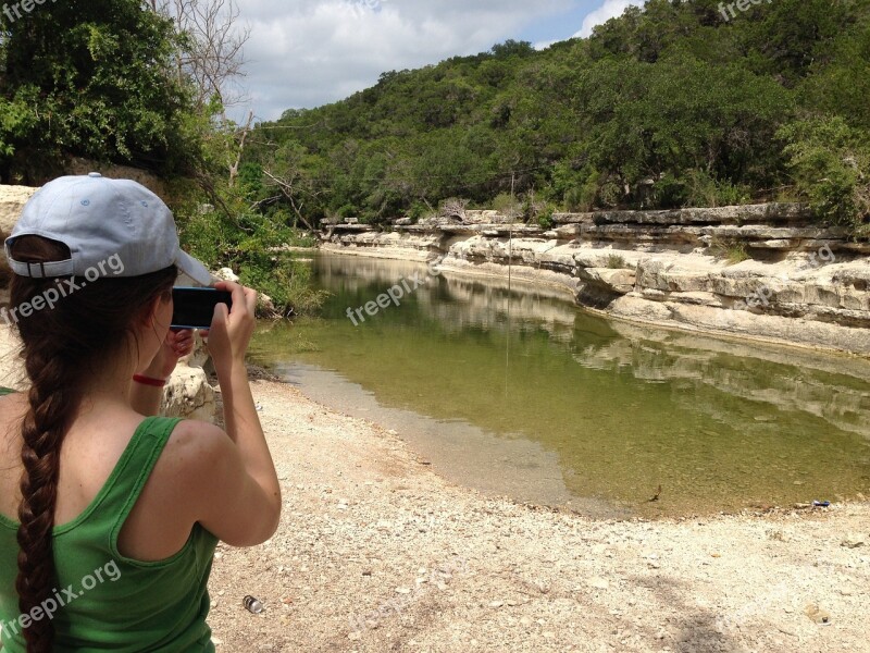 Pov Creek Rocks Summer Hot