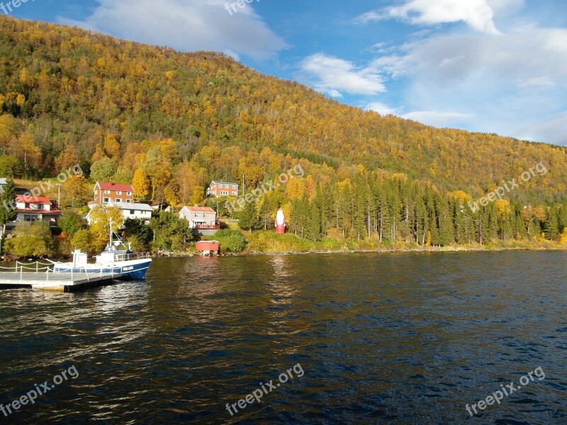 Norway Fjord Ferry Travel Water