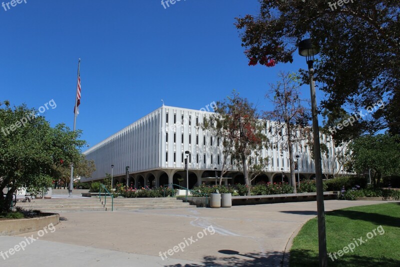 San Diego State University Library Architecture Sdsu Free Photos