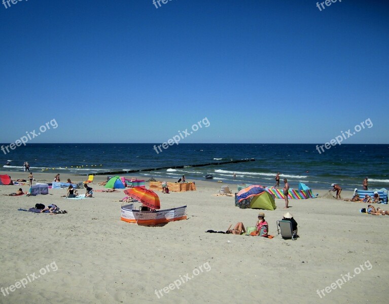 Beach Human The Baltic Sea Sea Sun Worshippers