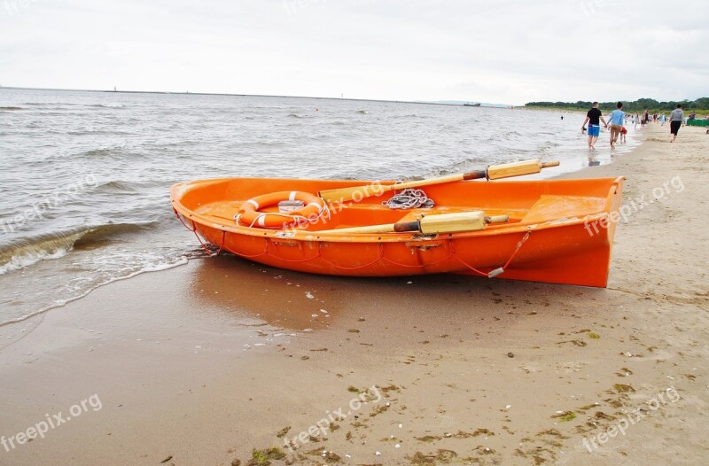 Rowboat Rescue Patrol Beach Lifeguard