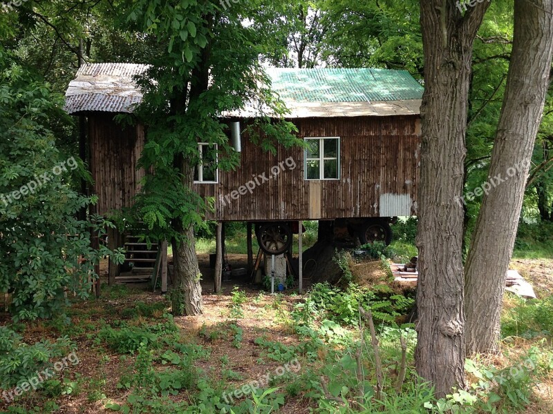 Log Cabin Wheels Po River Free Photos