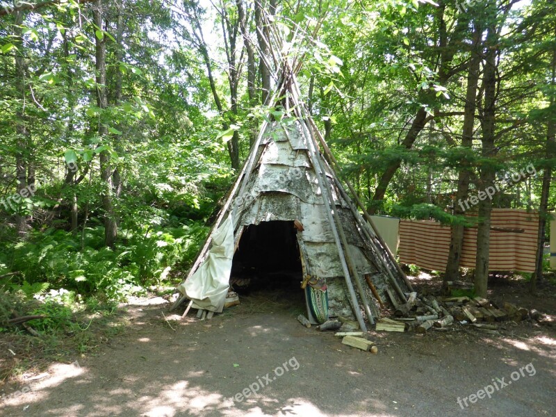 Wigwam Shelter First Nations Traditional Dwelling