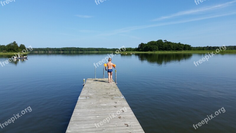 Sea Bridge Children Swim Sweden