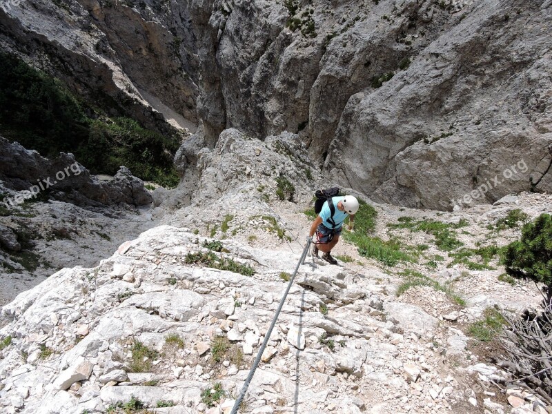 Scale Rock Climber Helmet Mountain