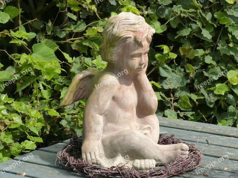 Angel Garden Figure Rim Table Garden