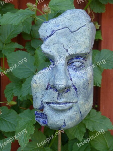 Mask Concrete Colors Leaf Plant