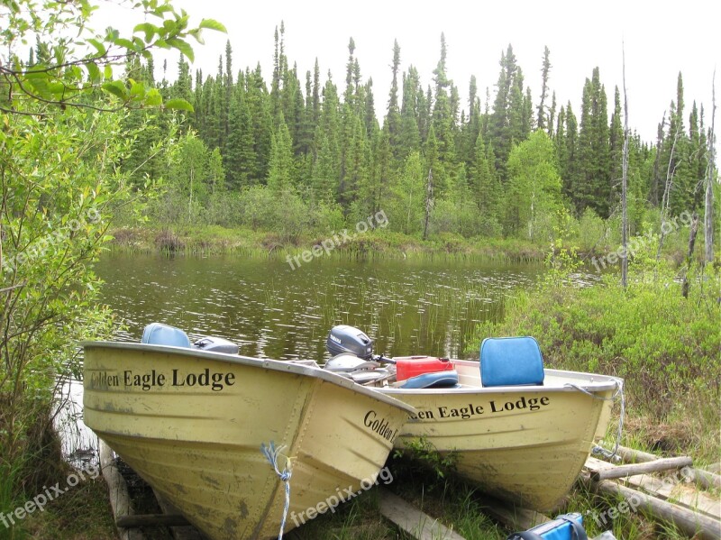 Fishing Boats Wilderness Fishing Manitoba Outdoor