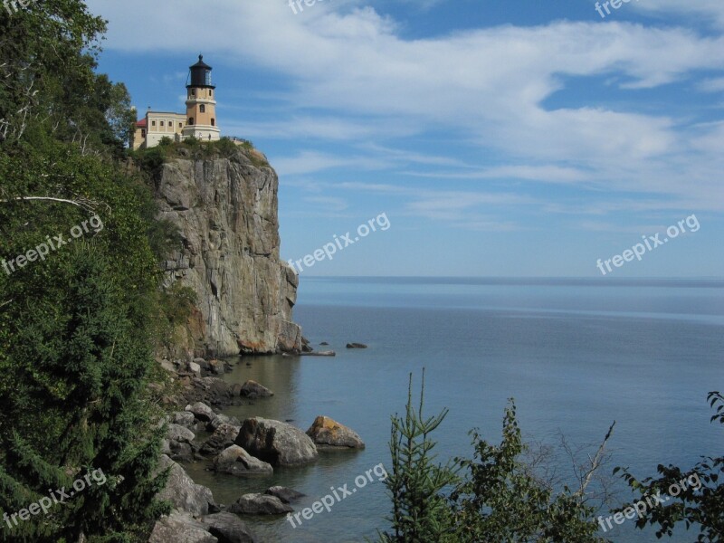 Lighthouse Split Rock Minnesota Lake Superior