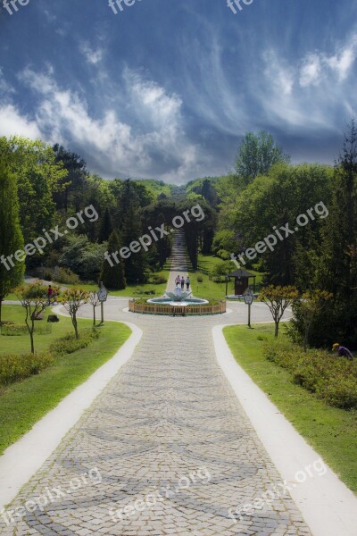 Park Turkey Istanbul Blue Landscape