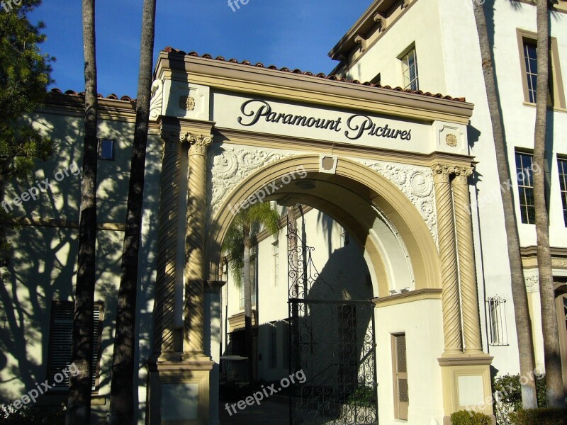 Paramount Studio Gate Entrance Hollywood