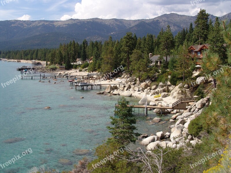 Lake Tahoe North Shore Nevada Rocky Mountains